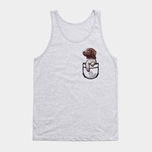 Pocket Cute German Shorthair Pointer Dog Tank Top